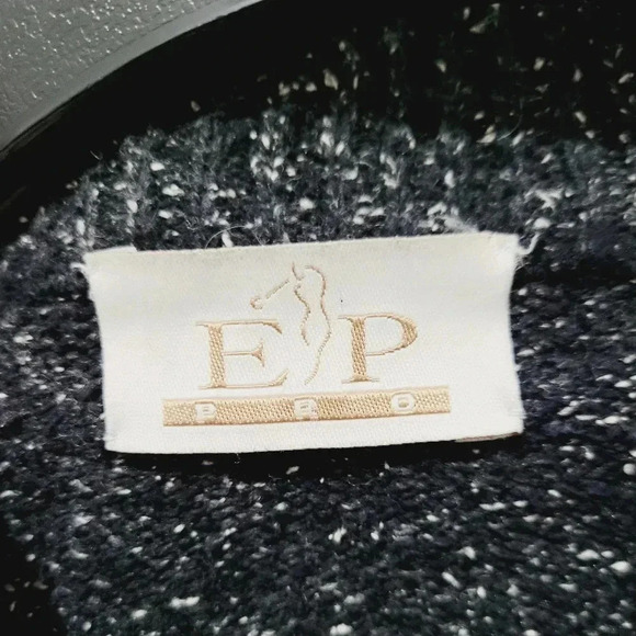 EP Pro Silk Wool Blend Golf Argyle Full Zip cardigan Black Heather Size … - Picture 6 of 9